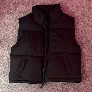 Aeropostale Black Puffer Vest